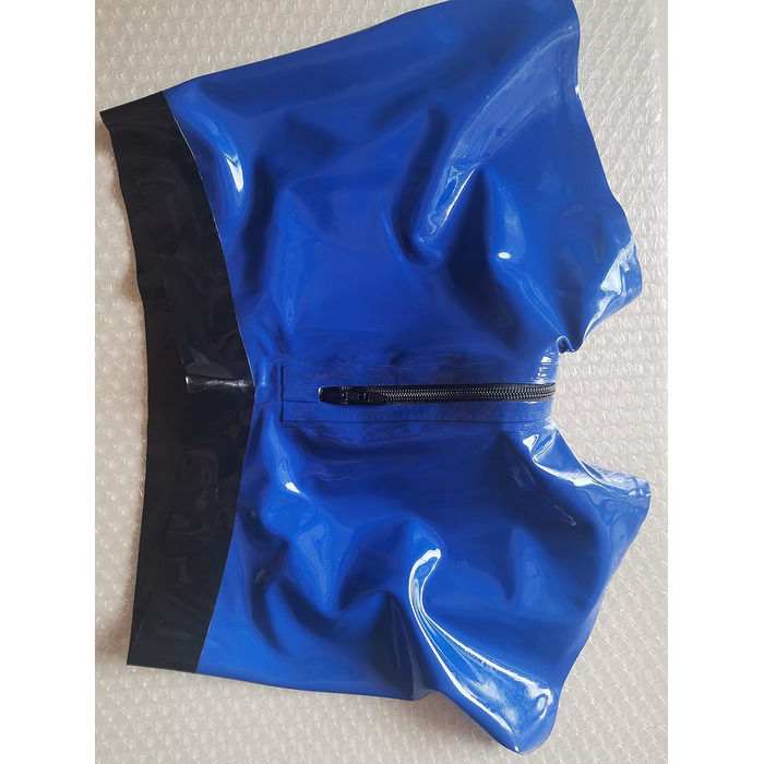 Шорти з латексу для чоловіків MFMYEE - прозорі, з блискавкою, ручна робота, XL