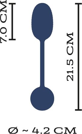 Вібратор для вагіни Intense Rabbit Schwarz, 4,3 см (Яйце-вібратор)