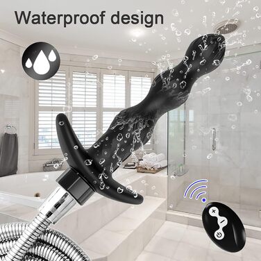 Анальний вібратор ChicLSQ з пультом дистанційного керування: 10 режимів, силікон, стимулятор G-точки, для чоловіків та жінок