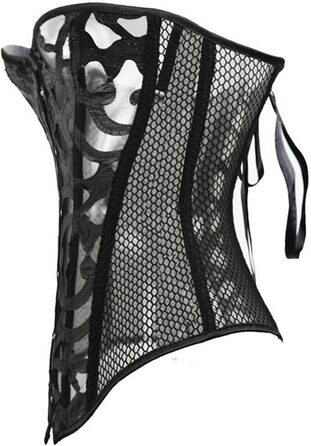 Корсетний топ KUOSE для повних грудей, чорно-білий, великі розміри XL