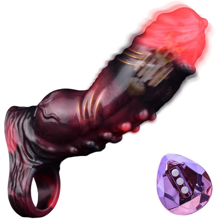 Вібратор для чоловіків NAIXBTY з реалістичним дизайном, пеніс-манжета, 10 режимів вібрації, стимулятор головки, збільшувач пеніса