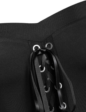 CHARMMA Готичне вечірнє плаття на Геловін, сукня A-силуету з шнуруванням, максі, чорна, для жінок, розмір плюс, з рукавами-метеликами, вінтажний костюм відьми, косплей, клуб, вечірка, 3XL