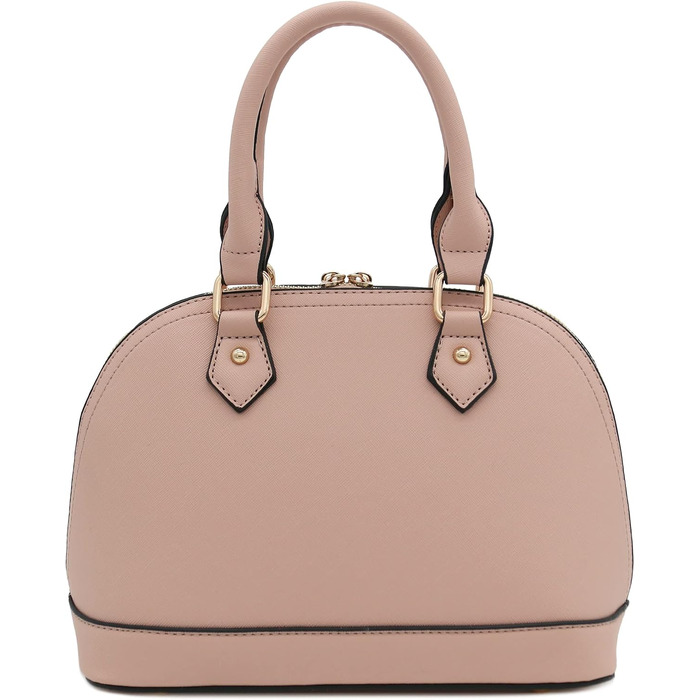Жіноча сумка-сатчел FashionPuzzle Dome Satchel у кольорі припилений рожевий (Dusty Pink)