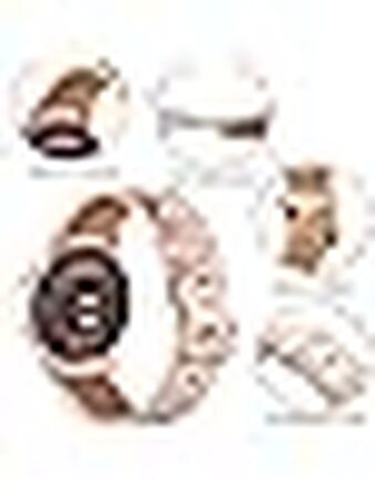 Шкіряний ремінець Issinlky 18мм для Garmin Vivoactive 4S, Venu 2S, 3S, Vivomove 3S та Fossil Gen 6/5E/4/3, рожевий