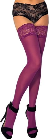 Шторні панчохи Mila Marutti для жінок, панчохи до стегна, виготовлені в ЄС (XS-S, темно-малиновий)