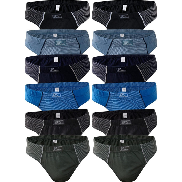 Чоловічі труси-сліпи з бавовни BestSale247 (6 шт.) - 100% бавовна, розмір L, артикул 530