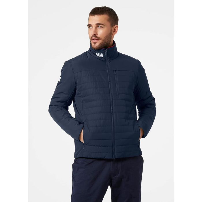 Чоловіча утеплена куртка Helly Hansen Crew Insulated Jacket 2.0, темно-синя (Navy), розмір M