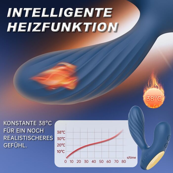 Анальний плагін SVAKOM VICK NEO 3 в 1 для чоловіків: 6 вібрацій, 5 інтенсивностей, нагрів до 38°C, стимуляція простати, керування через додаток