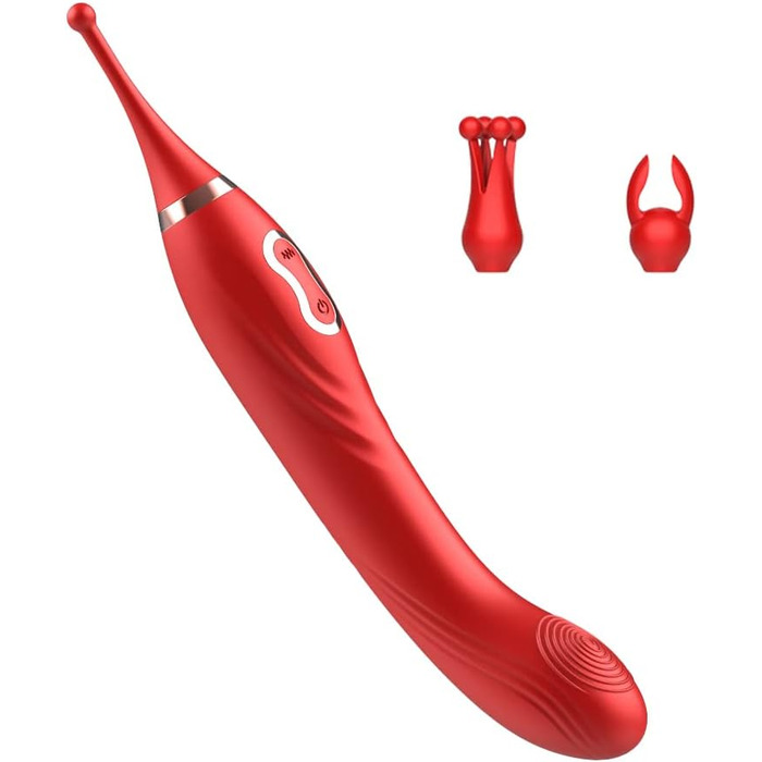 Вібратор клітора Xuomt для жінок: стимуляція G-точки, заміна насадки, червоний