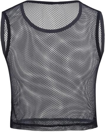 Чоловіча футболка з сітки, прозора, для клубу, червона (XL)