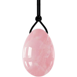 Набір яєць для вагінального масажу з нефриту, аметисту та рожевого кварцу (3 шт.) - Яєця Йоні, розміри S та L