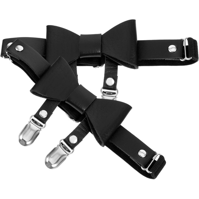 Кліп для шкарпеток Minkissy: регульований ремінь для ніг, пояс для ніг, підтяжки, кільце для ніг, пояс для жінок, чорний