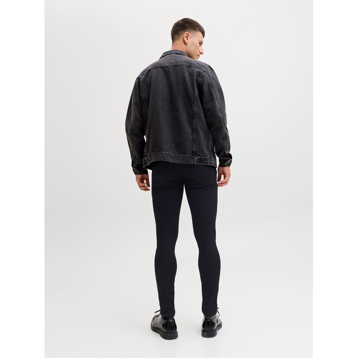 Чоловічі джинси Jack & Jones Jjiliam Skinny чорного кольору, розмір 32W/32L