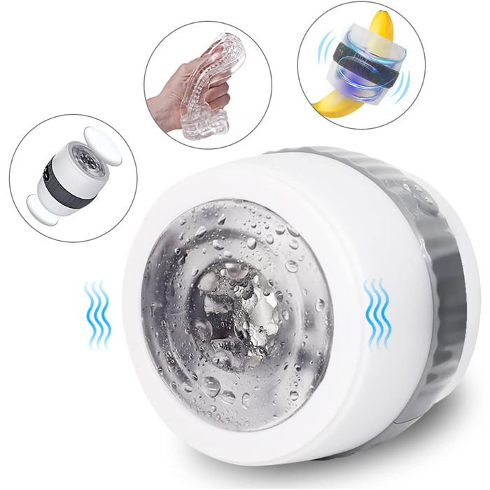 Електричний секс-іграшка для чоловіків JFRong - вібратор-чаша з 12 режимами, автоматичний, для мастурбації, тренування пеніса