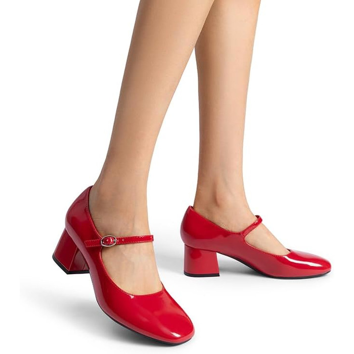 Жіночі туфлі-човники DREAM PAIRS з закритим носком, червоні, розмір 40 EU