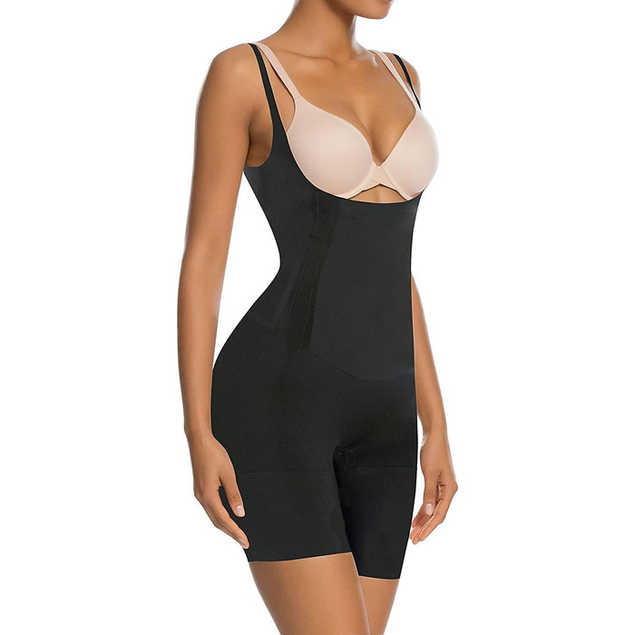 Корсет для схуднення SHAPERX Shapewear для жінок, чорний, моделює фігуру, S