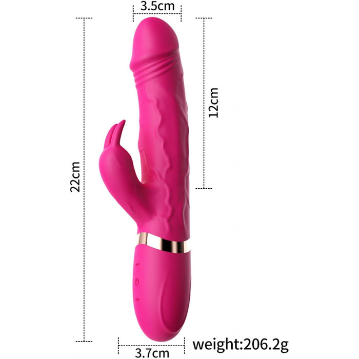 Вібратор G-Punkt Klassischer, 10 режимів вібрації, силіконовий дildo-вібратор, масажний стрижень, секс-іграшка для жінок та пар (чорний)