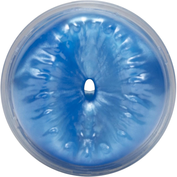 Fleshlight Quickshot Turbo Blue Ice - Мастурбатор з надзвичайно реалістичним покриттям SuperSkin, синій (Alien Mouth)