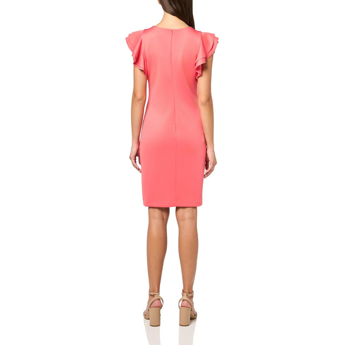 Сукня Tommy Hilfiger жіноча з короткими рукавами-воланами, Sherbet (38)