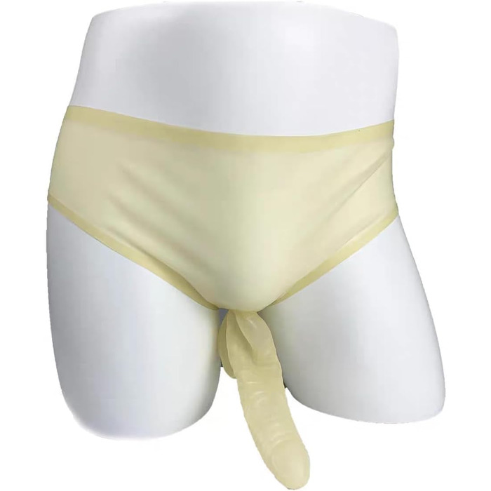 Шорти з латексу ALMYMM для чоловіків, БДСМ аксесуари, фетиш-костюм, прозорі, універсальний розмір (XL)