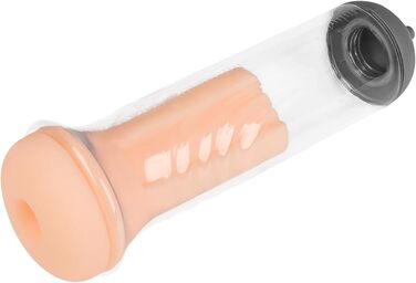 Електрична чоловіча помпа, 21 см, водонепроникна (IPX7), перезаряджувана, 4 режими та 4 інтенсивності, 2 манжети, міцні матеріали