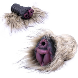 Реалістичний силіконовий мастурбатор-чаша з 3D-вагіною та анальним отвором 2 в 1 для чоловіків