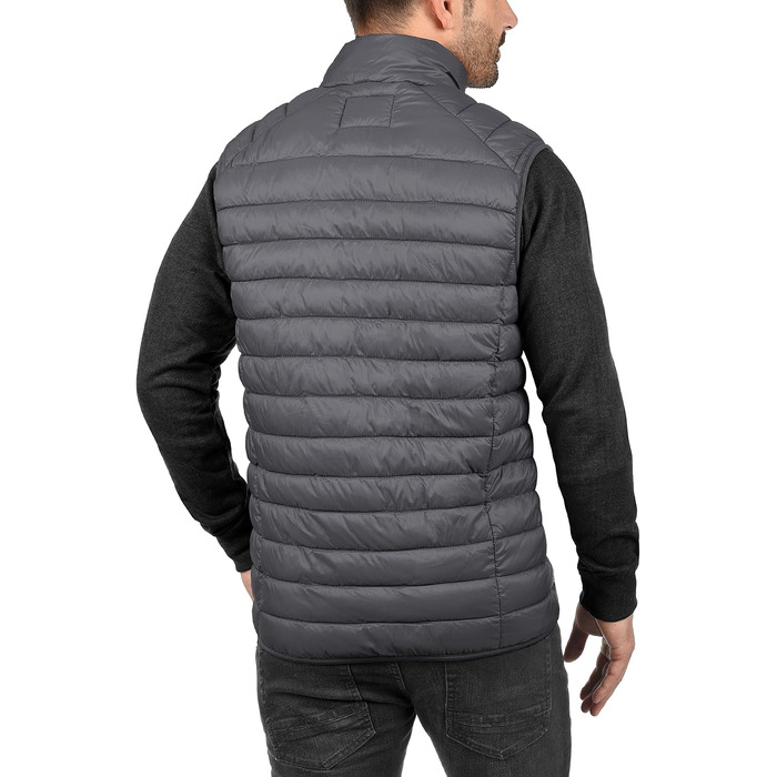 Чоловіча стібана жилетка Blend BHNille Outdoor темно-сірого кольору (Ebony Grey), розмір 3XL