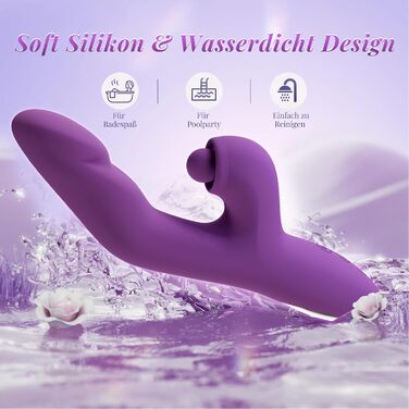 Вібратор для жінок: набір для клітора, сексуальна іграшка з нагріванням, 10 режимів вібрації, стимулятор для пар, фіолетовий