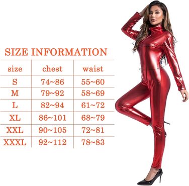 Жіноча спідня білизна FLYSL: сексуальна спідня білизна з латексу, червона, розмір XL