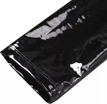 Сексуальний костюм з латексу та шкіри для чоловіків: боді, футболка, жилет, чорний XL