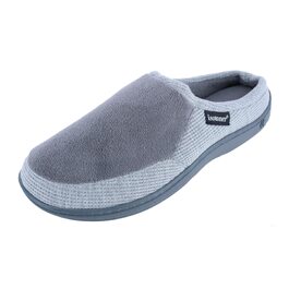 Чоловічі домашні капці Isotoner Travis Slip-on з мікрофротте та вафельної тканини, колір сірий (Asche), розмір 46.5/48 EU