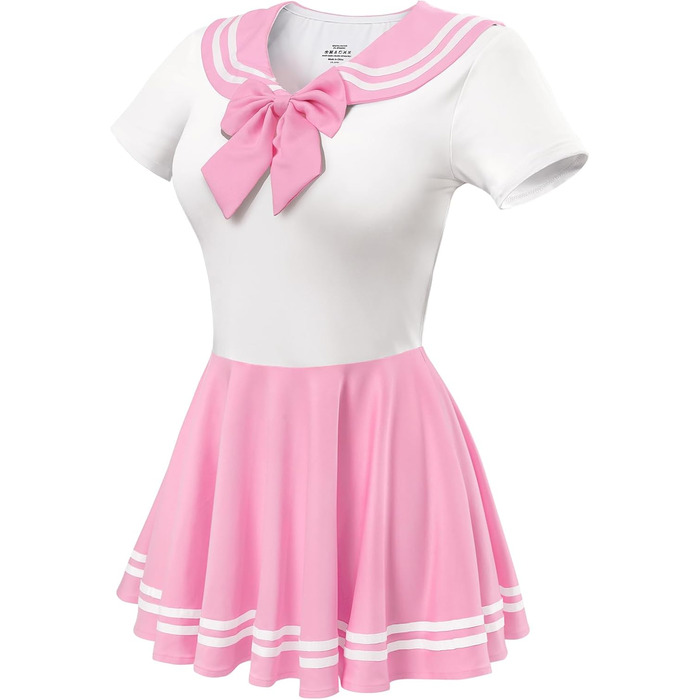 Шовковий комбінезон LittleForBig для дорослих, стилізація 'Магічна дівчинка', міні-сукня-спідниця (рожевий, XL)