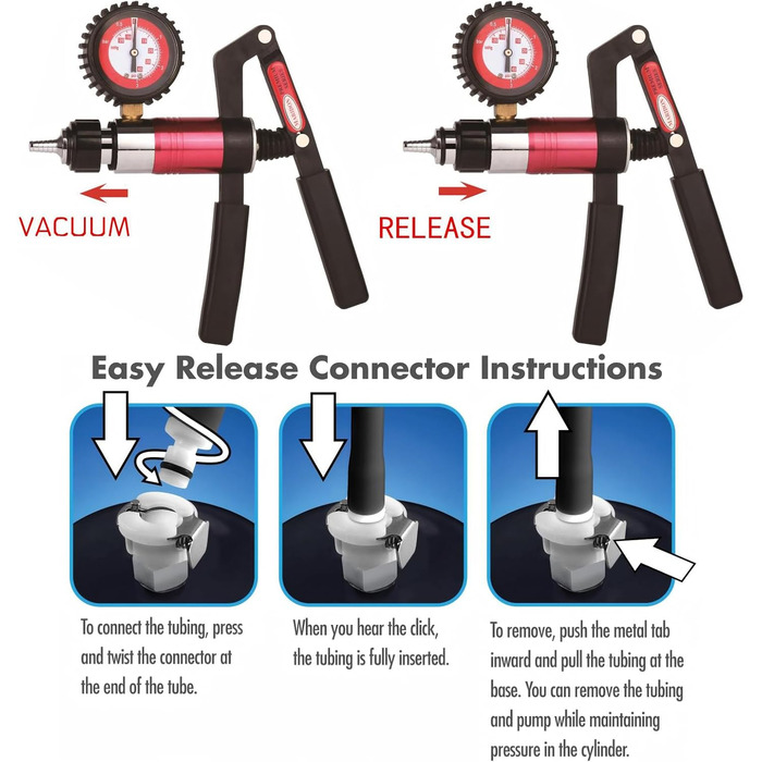 Насос для збільшення пеніса з манометром та регулювальними колесами. Ручний насос для чоловіків з металевим руків'ям, вакуумний насос для збільшення розміру пеніса (57 мм)