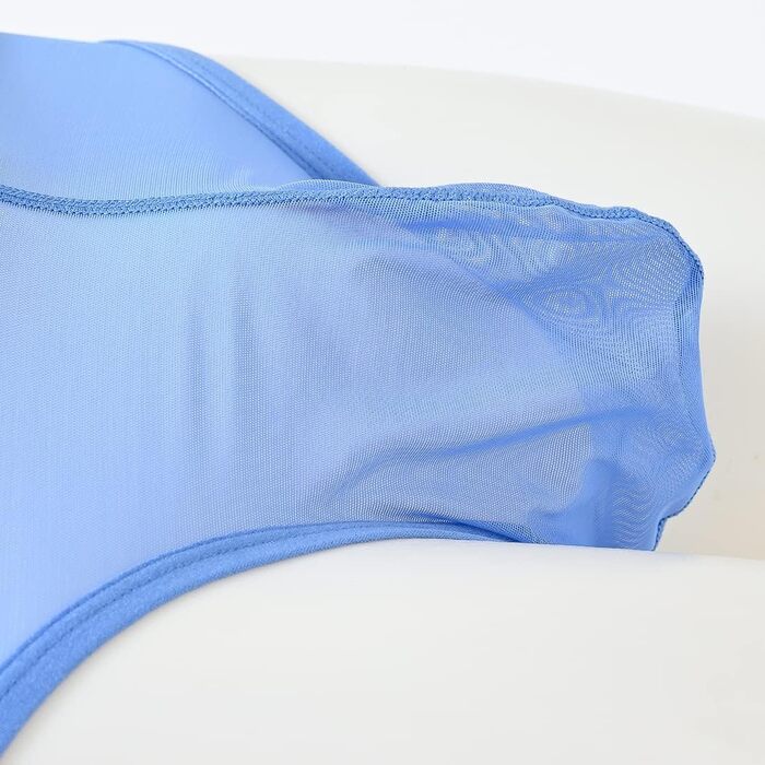 Сліп BIATWOWR для чоловіків: прозорі труси-сліпи з тонкого матеріалу, синього кольору (L)