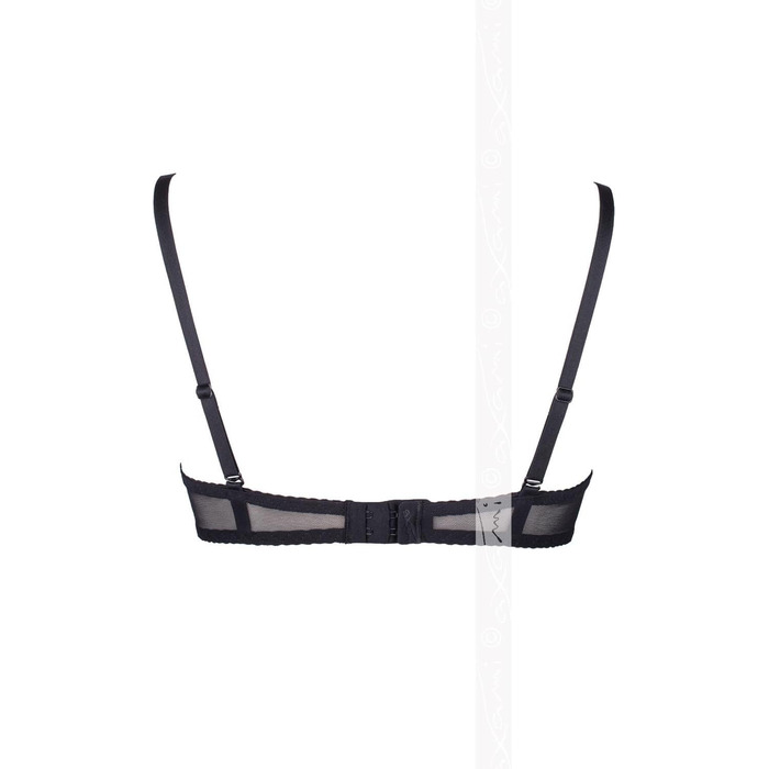 Axami V-5891 Meteorite Hebe BH: чорна мереживна бюстгальтер з регульованими бретелями, розмір EU 75E