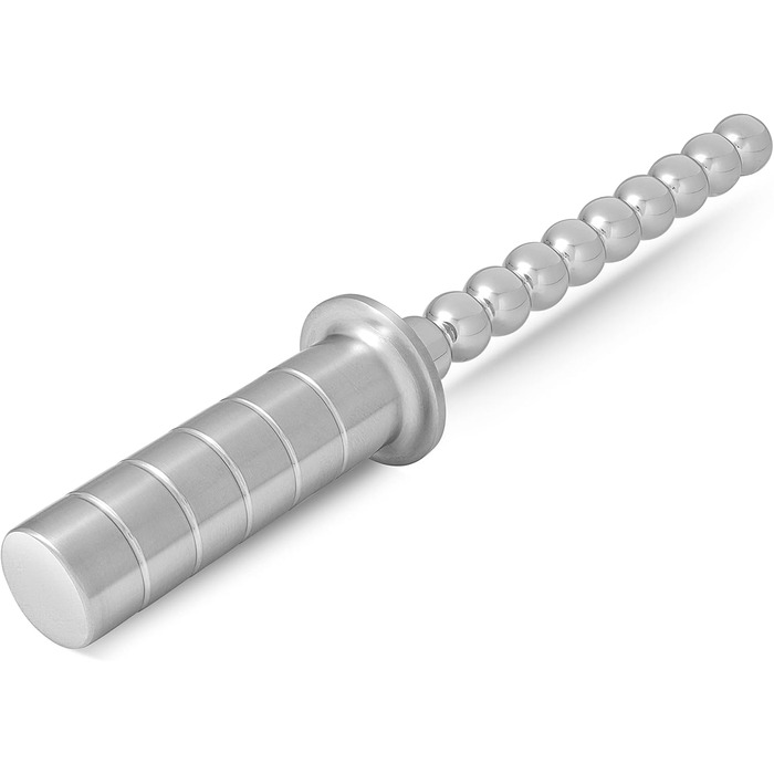 Анальний плагін з нержавіючої сталі з 12 кулями - унісекс, для дорослих