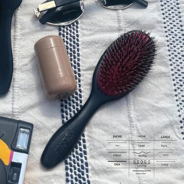 Щітка для волосся Denman D81 Paddle Brush, розчісувальна велика, чорна