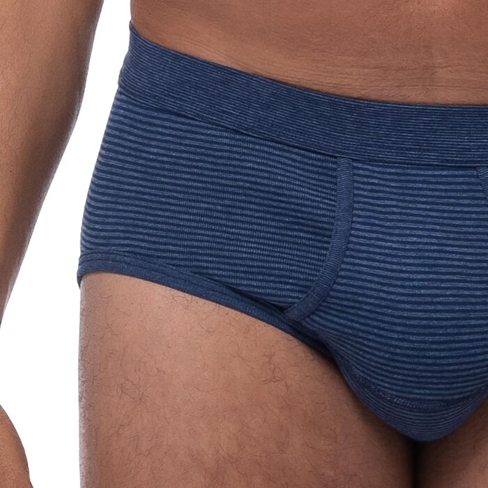 Труси боксер Ammann 3er Pack (5-12) - чоловічі, спортивні, з м'яким поясом, темно-синій та антрацитовий