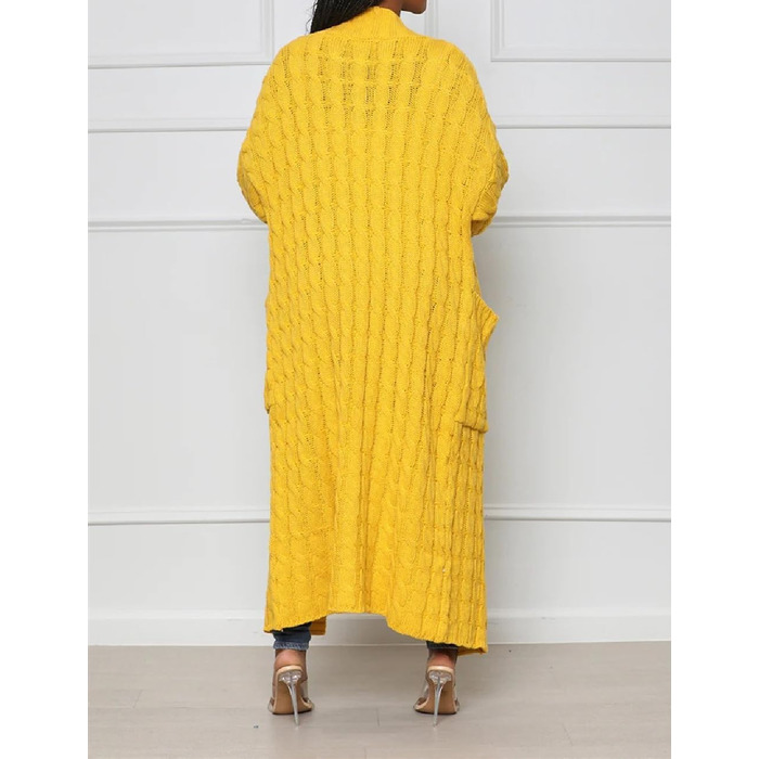 Жіночий піжамний комплект 3 шт.: теплий піжамний костюм з капюшоном, Sherpa, нічна сорочка, шорти на пупок (XL, кардиган, жовтий)