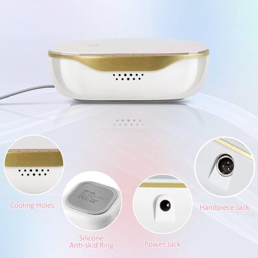 Професійний електричний апарат для манікюру та педикюру Madenia TouchPro, 35000 об/хв, для гель-нігтів та штучних нігтів, з HD-дисплеєм та набором з 6 фрез (Laser Pink)