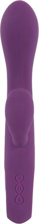 Вібратор You2Toys Rabbit Petit - інтенсивний вібратор G-точки з стимулятором клітора, 10 режимів, ергономічна форма, фіолетовий/золотий, 185г