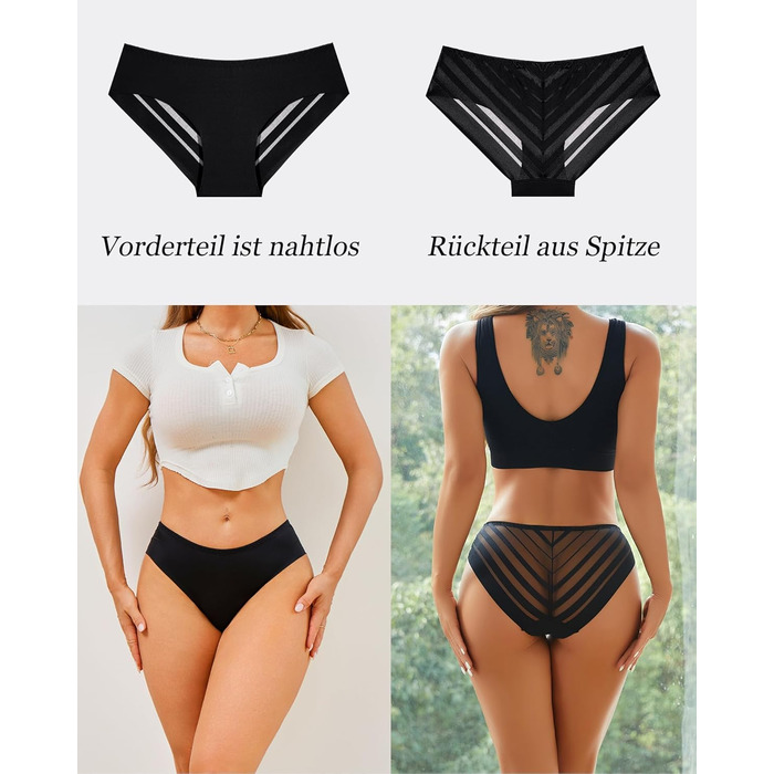 5 шт. труси жіночі мереживні, безшовні, сексуальні, бавовняні, кольори: чорний, білий, кремовий, рожевий, темно-фіолетовий (S)