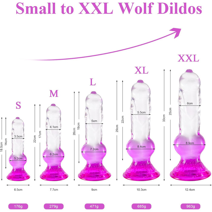 Анальний дildo Difemstoy з сильним соском, XXL, стимулятор G-точки, іграшки для дорослих для жінок, чоловіків, пар, фіолетово-прозорий