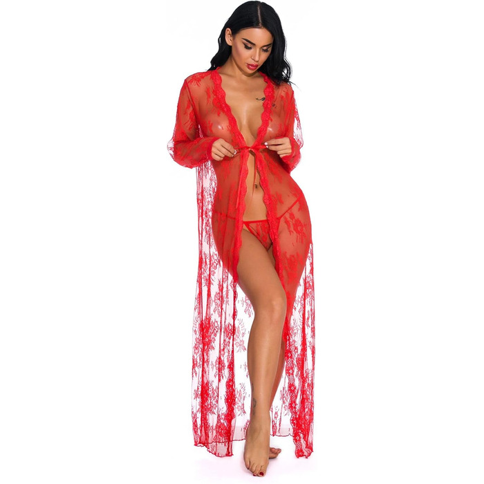 Комплекти нижньої білизни GMDNS для жінок: сексуальна нічна сорочка великих розмірів (XXL, червоний)