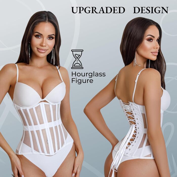 Корсет для талії Mesh-Korsett Taillentrainer для жінок, білий, розмір S