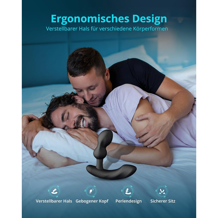 Lovense Edge 2: чоловічий анаплаг з пультом керування, вібрація простати, Bluetooth, 10000+ режимів, іграшки для дорослих