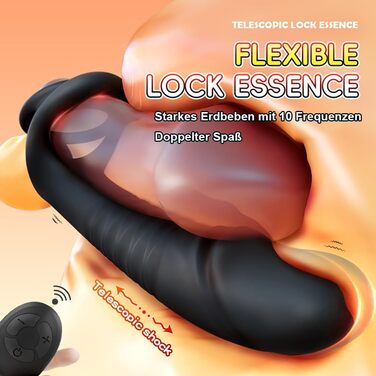 Анальні вібратори для пар NAIXBTY: 10 режимів, масажер для анального отвору та кільце для статевого члена