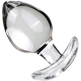 Анальний масажер MSTMAZZ з скла, XXL, для чоловіків та жінок, простата, прозорий, великий, анальні кульки