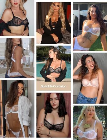 Wingslove Корсетний бюстгальтер Dirndl з кісточками для великих грудей, чорний, 85C