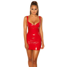 Міні-сукня Koucla з ефектом лаку (wetlook) червоного кольору